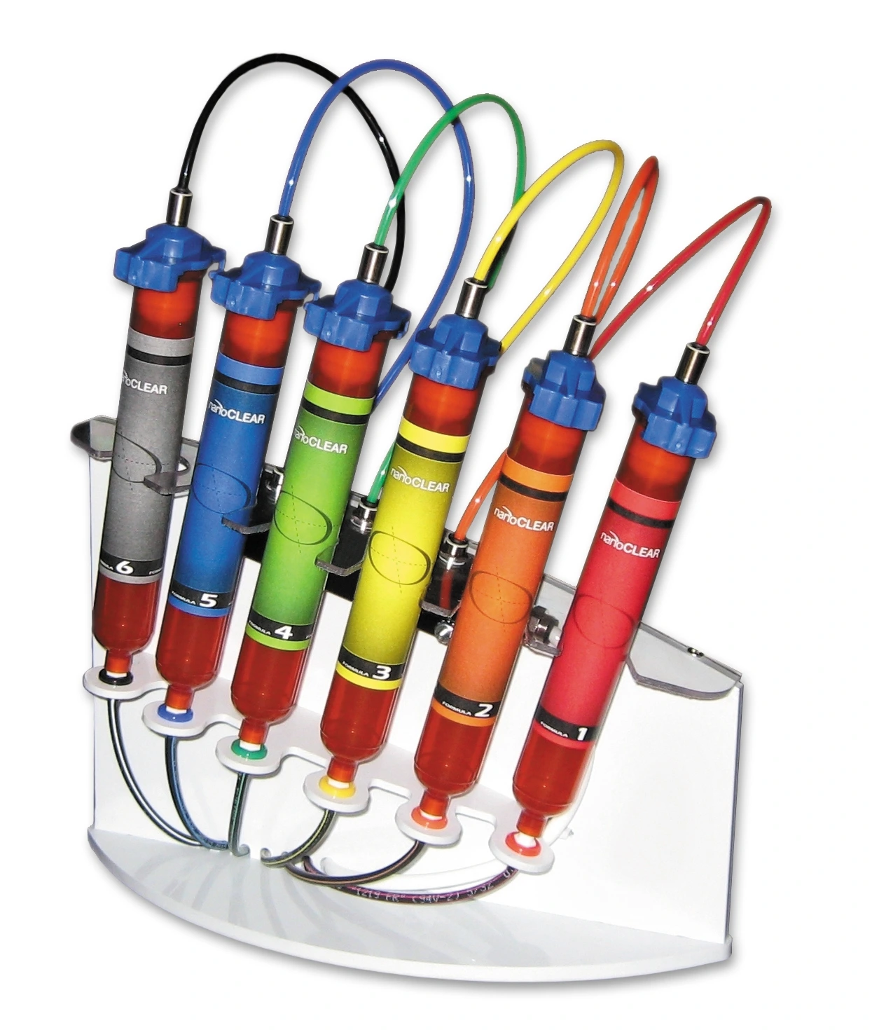 Syringe stand for monomer transfer on the Q2100R